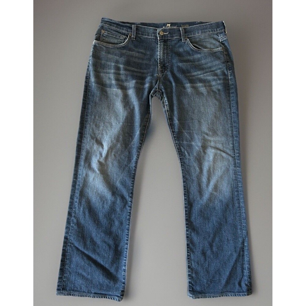 7 For All Mankind Brett Jeans Straight Leg Medium Wash Size 40x30 (Tagged 39x30)